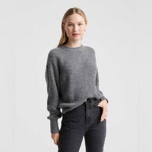 NWT! Quince | Baby Alpaca-Wool Crew | Charcoal | Medium